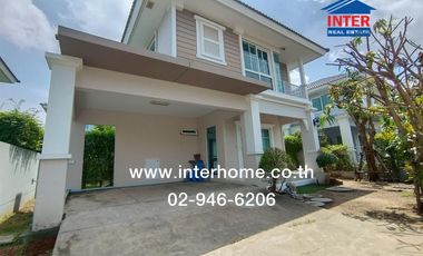 2-storey detached house, 50 sq m., Villaggio Bangna Village, ABAC University, Theparat Road, 200 Years Rattanakosin Road, Bang Bo, Samut Prakan