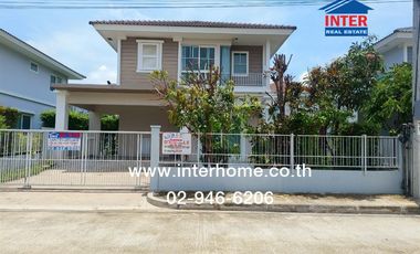 2-storey detached house, 50 sq m., Villaggio Bangna Village, ABAC University, Theparat Road, 200 Years Rattanakosin Road, Bang Bo, Samut Prakan