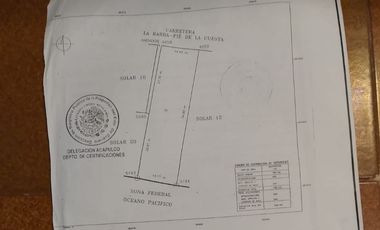 SE VENDE TERRENO EN LA BARRA DE COYUCA ACAPULCO