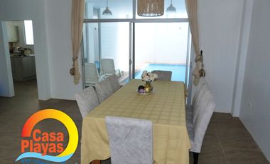 Casa Playas con Piscina de Venta en Villamil, Via a Data Km 6, a Pasos del Mar