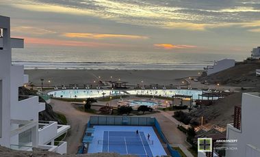 TERRENO PRIMERA FILA EN VENTA – VISTA PANORÁMICA CENTRAL A PISCINAS Y PARQUE  – PLAYA LA HONDA