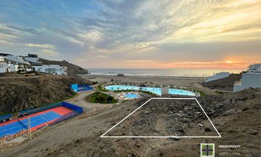 TERRENO PRIMERA FILA EN VENTA – VISTA PANORÁMICA CENTRAL A PISCINAS Y PARQUE  – PLAYA LA HONDA