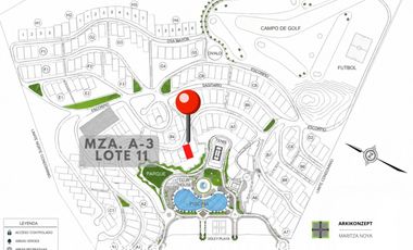 TERRENO PRIMERA FILA EN VENTA – VISTA PANORÁMICA CENTRAL A PISCINAS Y PARQUE  – PLAYA LA HONDA