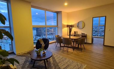 Departamento Amueblado de 2 Recámaras en Renta – Torre con Amenidades | Frente a La Vista – $23,500