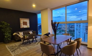 Departamento Amueblado de 2 Recámaras en Renta – Torre con Amenidades | Frente a La Vista – $23,500