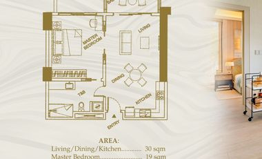 1BR Unit For Sale - Aruga Mactan by Rockwell