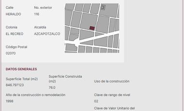 Oficina en Venta del Recreo Azcapotzalco CDMX