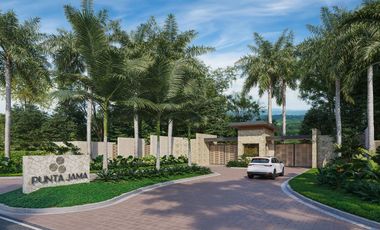 Lote de venta en Jama frente al mar totalmente Urbanizado 50% crédito directo