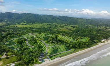 Lote de venta en Jama frente al mar totalmente Urbanizado 50% crédito directo