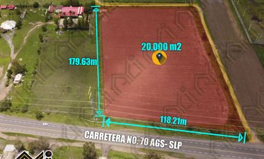 VENDO TERRENO SOBRE LA CARRETERA DE SALIDA SAN LUIS POTOSI