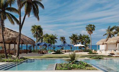 Villa con alberca privada, Club de playa, en venta, San Benito, Yucatán