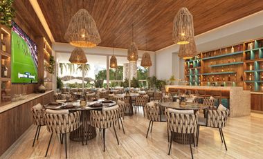 Villa con alberca privada, Club de playa, en venta, San Benito, Yucatán