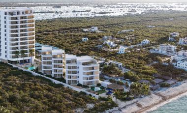 Villa con alberca privada, Club de playa, en venta, San Benito, Yucatán
