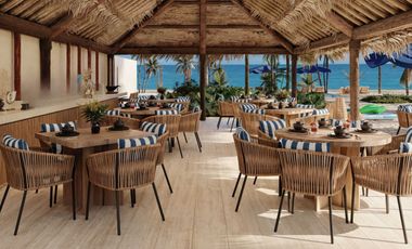Villa con alberca privada, Club de playa, en venta, San Benito, Yucatán