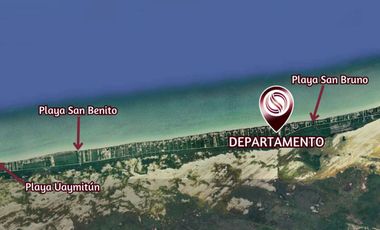 Villa con alberca privada, Club de playa, en venta, San Benito, Yucatán