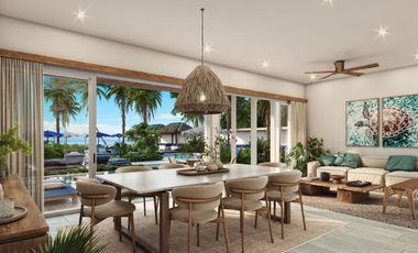 Villa con alberca privada, Club de playa, en venta, San Benito, Yucatán