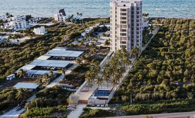 Villa con dos pisos, alberca, acceso al mar  en venta, San Benito, Yucatán