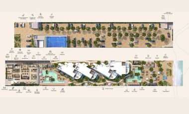 Villa con dos pisos, alberca, acceso al mar  en venta, San Benito, Yucatán