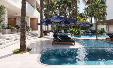 Villa con alberca privada, dos pisos, club de playa, en venta, San Benito, Yucatán