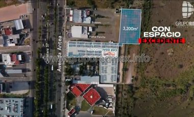 Terreno comercial y de servicios en renta frente a Antea, Av. 5 de Febrero, Queretaro