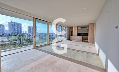 Departamento en Renta en Cancún en Alba Puerto Cancún con Vista al Mar Caribe