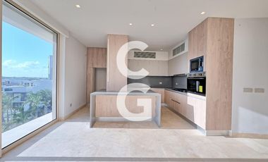 Departamento en Renta en Cancún en Alba Puerto Cancún con Vista al Mar Caribe