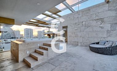Departamento en Renta en Cancún en Alba Puerto Cancún con Vista al Mar Caribe