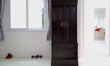 Newly renovated single-storey detached house on 100 sq.wah of land in Theprat Village, near Asia Industrial Estate and Lotus’s Ban Chang, Rayong.