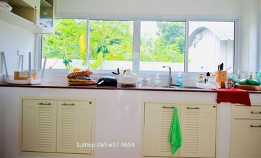Newly renovated single-storey detached house on 100 sq.wah of land in Theprat Village, near Asia Industrial Estate and Lotus’s Ban Chang, Rayong.