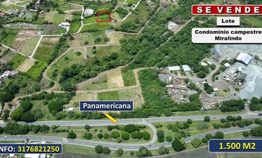 Se vende lote en Buga - Valle, corregimiento Zanjón Hondo - Condominio campestre miralindo.