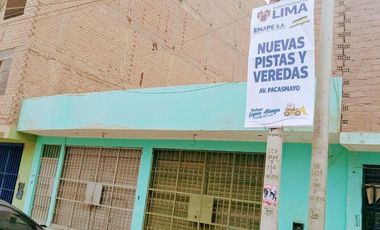 SE ALQUILA AMPLIO LOCAL EN AVENIDA PACASMAYO