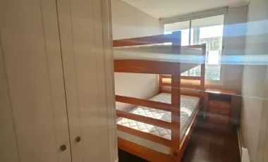 Arriendo comodo departamento Amoblado en Concon 2 Dormitorios, 2 baños, 1 estacionamiento 1 bodega, $ 650.000