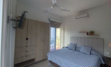 SE RENTA APARTAESTUDIO AMOBLADO VISTA AL MAR PLAYA SALGUERO - E.C.
