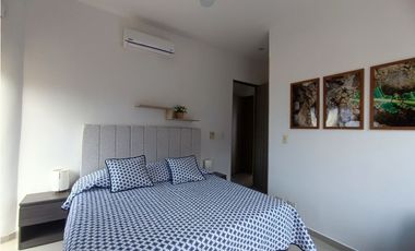 SE RENTA APARTAESTUDIO AMOBLADO VISTA AL MAR PLAYA SALGUERO - E.C.