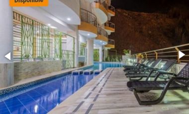 SE RENTA APARTAESTUDIO AMOBLADO VISTA AL MAR PLAYA SALGUERO - E.C.