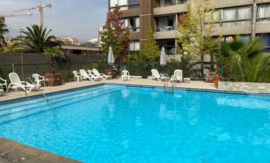 Arriendo departamento Amoblado 1 dormitorio 1 Baño, $ 460.000 con gasto común  incluido