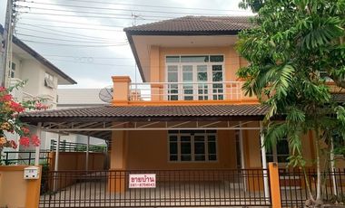 92557 - ขายบ้านเดี่ยว หมู่บ้านวงศ์กรริเวอร์วิว ริมแม่น้ำบางปะกง บรรยากาศดี ใกล้วัดหลวงพ่อโสธร