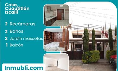 Casa Enorme En Renta En Izcalli (Cuautitlán) Carretera México Quéretaro (dirección Centro Ciudad)
