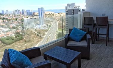 Arrienda en el piso 24 del Edificio Wave – Full equipado y con estilo en Costas de Montemar