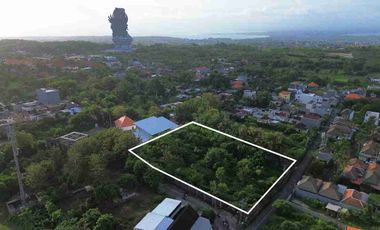 Tanah View GWK cocok untuk Perumahan jalan Merak Ungasan Bali