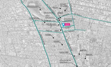 En venta departamento semi nuevo 3 dormitorios 2 baños Metro Chacabuco Comuna Independencia