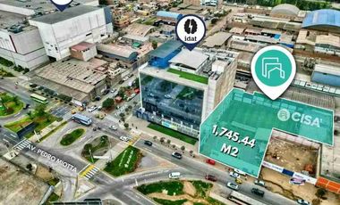 OCACIÓN TERRENO COMERCIAL 1745m2