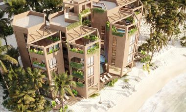 DEPARTAMENTO EN VENTA A PIE DE PLAYA YUCATAN SAN CRISANTO