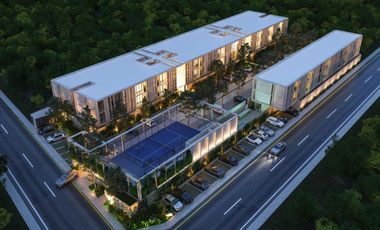 DEPARTAMENTO EN MERIDA YUCATAN TEMOZON CON ALBERCA Y CANCHA DE PADEL MATHEA