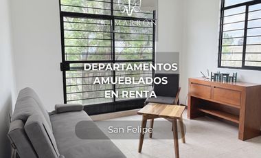 DEPARTAMENTOS AMUEBLADOS EN SAN FELIPE DEL AGUA