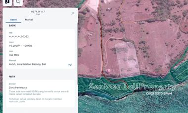 Freehold land sale cliff front - Kutuh Ungasan Bali