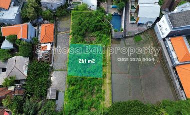 Tanah di semer kerobokan 261m² - view sawah