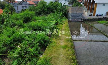 Tanah di semer kerobokan 261m² - view sawah