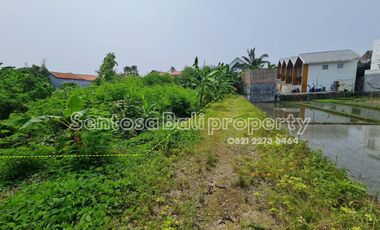 Tanah di semer kerobokan 261m² - view sawah