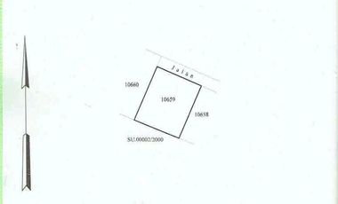 Tanah di semer kerobokan 261m² - view sawah